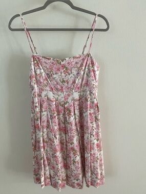 Altar'd State White and Pink Floral Dress